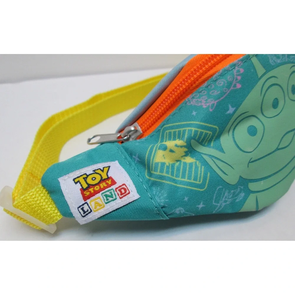Disney Parks Toy Story Land Alien Kids Fanny Pack buckle clip belt bag teal